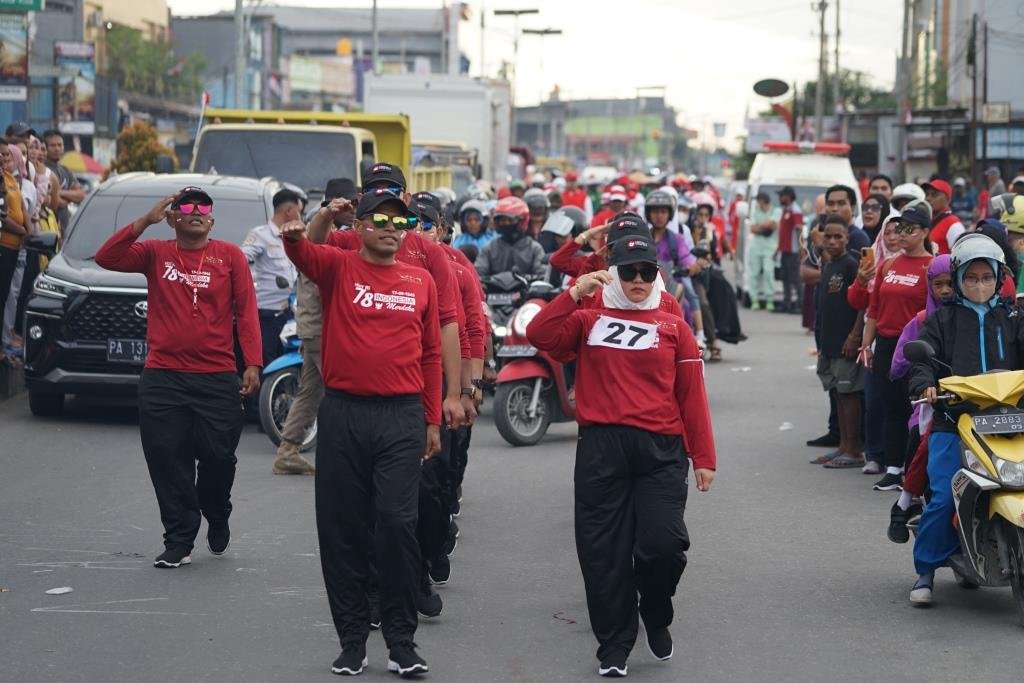 119 Regu Ramaikan Gerak Jalan Indah Hut Ri Ke 78 Di Mimika Berita Timika 1717